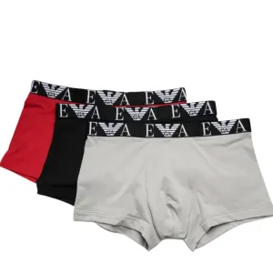 Emporio Armani Bodywear Three Pack Logo Waistband Boxer