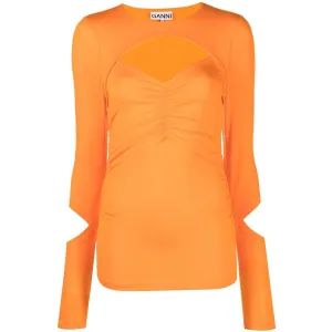 GANNI Sweaters Orange