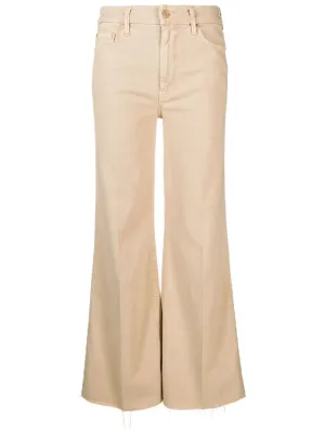 Stylish Beige Mother Brand Jeans for Women