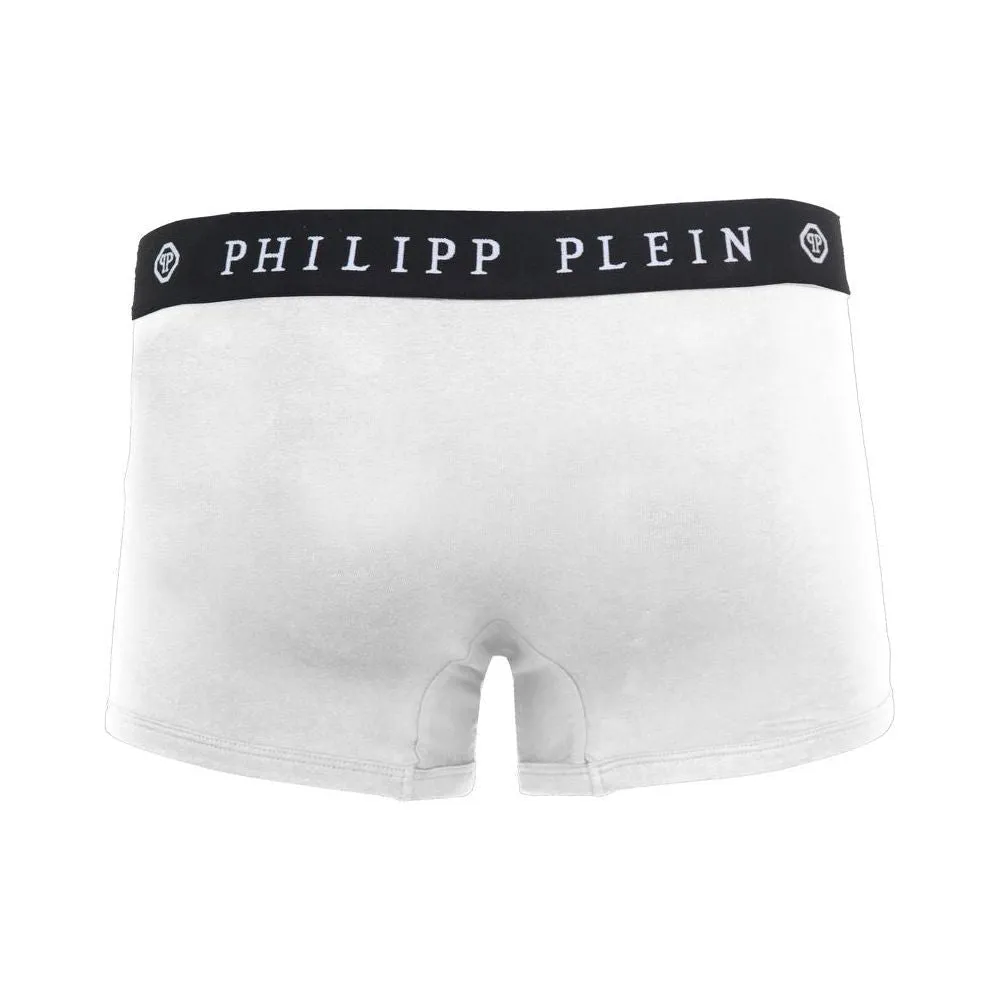 Philipp Plein White Cotton Men's Boxer